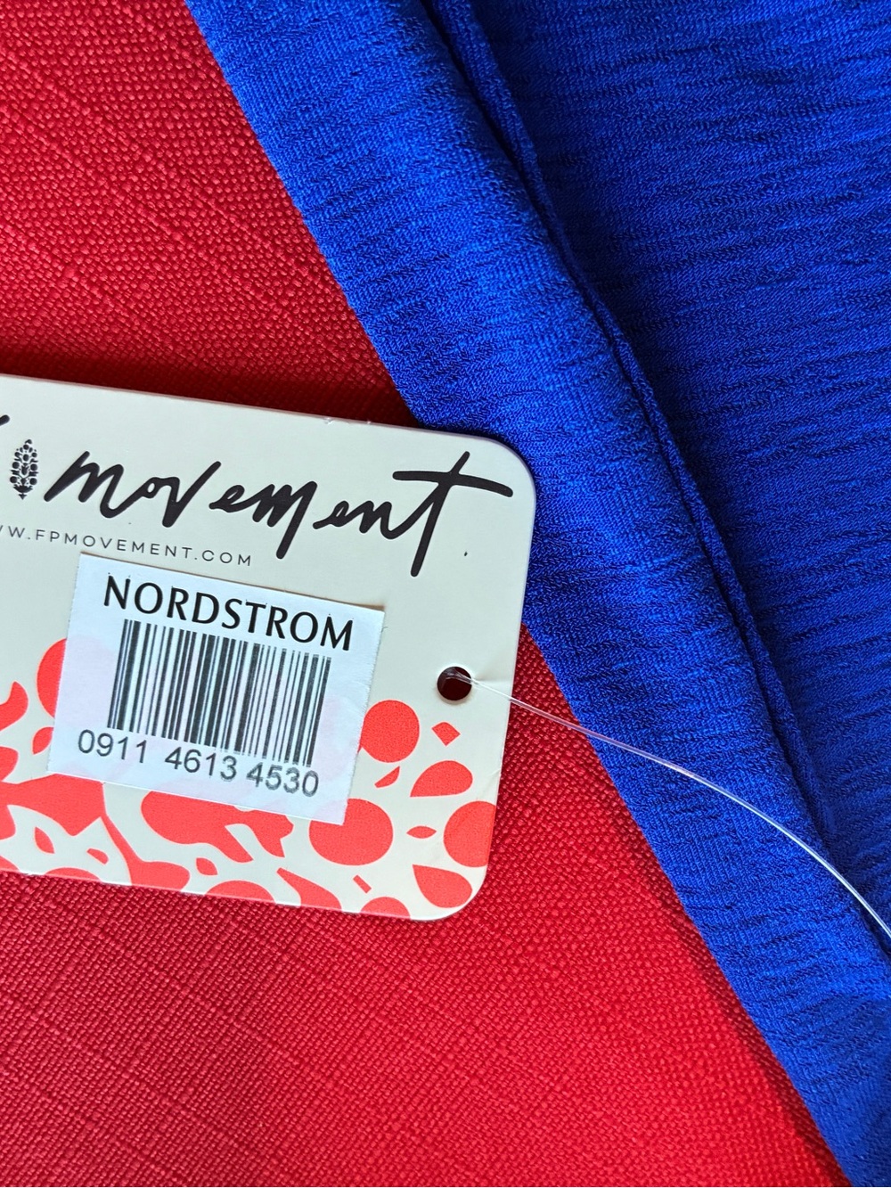 FP Movement Tempo Ruched Long Sleeve T-Shirt Nordstrom NEW Electric Shock Sz L - Picture 8 of 14